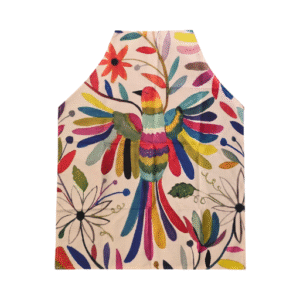 linen apron with mexican bird and flower design (copy)
