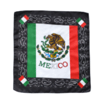 large handkerchief with the coat of arms of mexico 60 x 60 cm