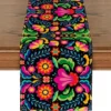 mexican table runner polyester