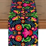 mexican table runner polyester
