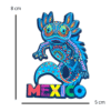 magnet decoration mexican ajolote design