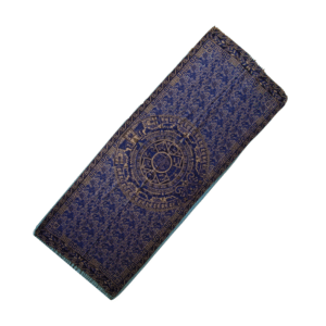 aztec calendar shawl (rebozo) in blue color