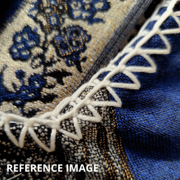 mexican handcrafted blouse for women | blue embroidered design | one size