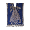 mexican handcrafted blouse for women | blue embroidered design | one size