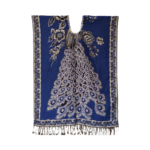 mexican handcrafted blouse for women | blue embroidered design | one size