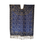 mexican handcrafted blouse for women | blue flower design | one size