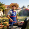 zarape apron with cruz azul design