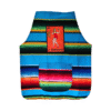 zarape apron with la borracha loteria mexican design
