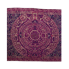 aztec calendar shawl (rebozo) in navy color