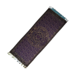 aztec calendar shawl (rebozo) in purple color