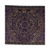 aztec calendar shawl (rebozo) in purple color