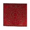 aztec calendar shawl (rebozo) in red color