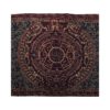 aztec calendar shawl (rebozo) in teal color