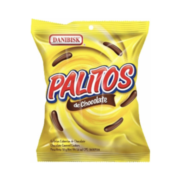 palitos chocolate | chocolate covered cookie sticks | 30g